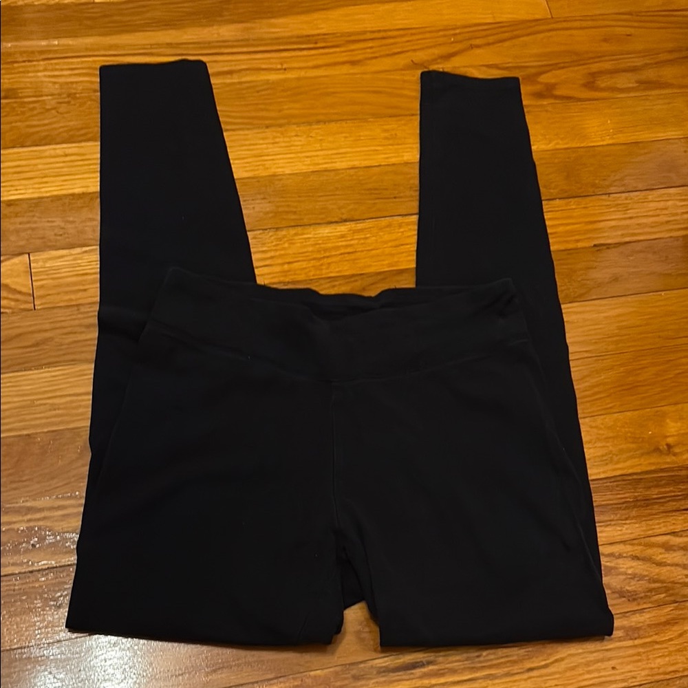 Flirtitude Black Leggings Sleek Stretchy Full-Length